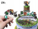 TOPPERY NA TORT (10szt) + duży TOPPER Wszystkiego Najlepszego - MINE.CRAFT