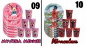 ZESTAW KUBKI + TALERZYKI URODZINOWE - AVENGERS IRONMAN MARVEL - 12 el.
