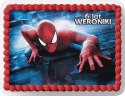 PROSTOKĄTNY OPŁATEK NA TORT A4 20x29CM - SPIDERMAN SPIDER + IMIĘ GRATIS