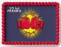 PROSTOKĄTNY OPŁATEK NA TORT A4 20x29CM - BOKS HOBBY + IMIĘ GRATIS
