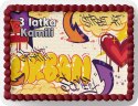 PROSTOKĄTNY OPŁATEK NA TORT A4 20x29CM - DESKOROLKA ROLKI + IMIĘ GRATIS