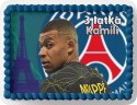 PROSTOKĄTNY OPŁATEK NA TORT A4 20x29CM - KYLIAN MBAPPE + IMIĘ GRATIS