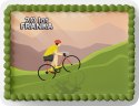 PROSTOKĄTNY OPŁATEK NA TORT A4 20x29CM - ROWER HOBBY + IMIĘ GRATIS