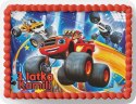 PROSTOKĄTNY OPŁATEK NA TORT A4 20x29CM - BLAZE TRUCK + IMIĘ GRATIS