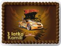 PROSTOKĄTNY OPŁATEK NA TORT A4 20x29CM - HOT WHEELS AUTA + IMIĘ GRATIS