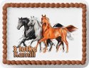 PROSTOKĄTNY OPŁATEK NA TORT A4 20x29CM - KONIE KOŃ HOBBY + IMIĘ GRATIS