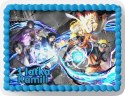 PROSTOKĄTNY OPŁATEK NA TORT A4 20x29CM - NARUTO ANIME + IMIĘ GRATIS