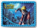 PROSTOKĄTNY OPŁATEK NA TORT A4 20x29CM - NARUTO ANIME + IMIĘ GRATIS