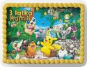 PROSTOKĄTNY OPŁATEK NA TORT A4 20x29CM - POKEM.ON WZORY + IMIĘ GRATIS