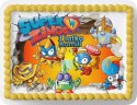 PROSTOKĄTNY OPŁATEK NA TORT A4 20x29CM - SUPER ZINGS + IMIĘ GRATIS