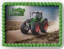 PROSTOKĄTNY OPŁATEK NA TORT A4 20x29CM - TRAKTORY CIĄGNIK + IMIĘ GRATIS