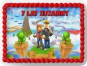 PROSTOKĄTNY OPŁATEK NA TORT A4 20x29CM - ROBLOX + IMIĘ GRATIS