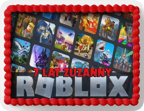 PROSTOKĄTNY OPŁATEK NA TORT A4 20x29CM - ROBLOX + IMIĘ GRATIS PROSTOKĄTNY OPŁATEK NA TORT A4 20x29CM - ROBLOX + IMIĘ GRATIS