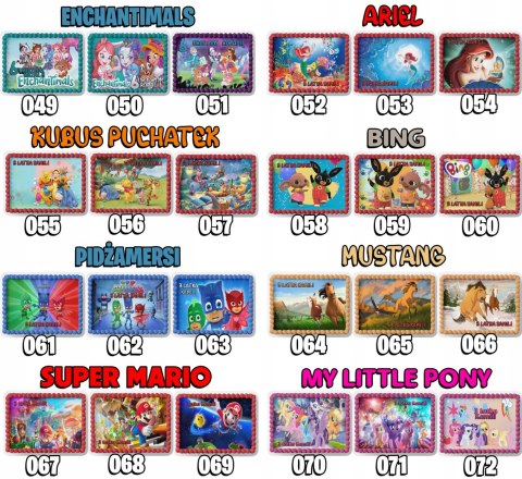 PROSTOKĄTNY OPŁATEK NA TORT A4 20x29CM - SUPER MARIO BROS + IMIĘ GRATIS PROSTOKĄTNY OPŁATEK NA TORT A4 20x29CM - SUPER MARIO BROS + IMIĘ GRATIS