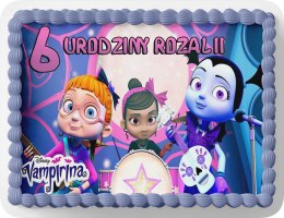 PROSTOKĄTNY OPŁATEK NA TORT A4 20x29CM - VAMPIRINA BAJKA + IMIĘ GRATIS