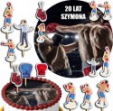 ZESTAW OPŁATEK NA TORT 30CM + TOPPERY PAPIEROWE - BOKS WALKA 24CM 26CM