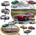 ZESTAW OPŁATEK NA TORT 30CM + TOPPERY PAPIEROWE - MERCEDES 24CM 26CM
