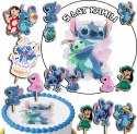 ZESTAW OPŁATEK NA TORT 30CM + TOPPERY PAPIEROWE - STICH STICZ 24CM 26CM