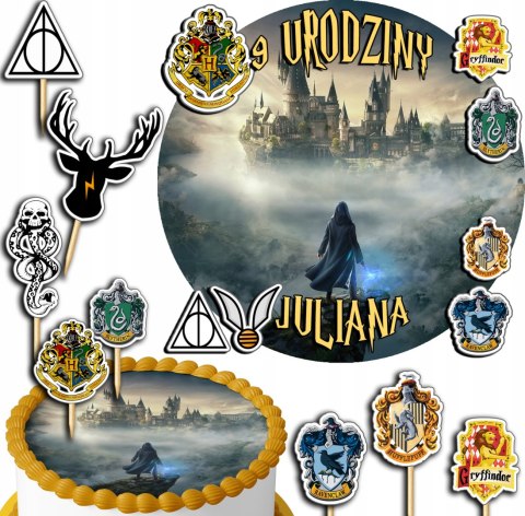 ZESTAW OPŁATEK NA TORT 20CM + TOPPERY PAPIEROWE - HAR.RY POT.TER 15CM 18CM ZESTAW OPŁATEK NA TORT 20CM + TOPPERY PAPIEROWE - HAR.RY POT.TER 15CM 18CM