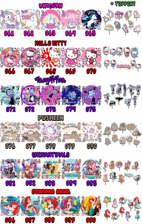 ZESTAW OPŁATEK NA TORT 20CM + TOPPERY PAPIEROWE - KOT KOTEK KOTY 15CM 18CM ZESTAW OPŁATEK NA TORT 20CM + TOPPERY PAPIEROWE - KOT KOTEK KOTY 15CM 18CM