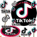 ZESTAW OPŁATEK NA TORT 30CM + TOPPERY PAPIEROWE - TIKK-TOKK 24CM 26CM