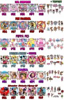 ZESTAW OPŁATEK NA TORT 20CM + TOPPERY PAPIEROWE - NINJAGO + IMIĘ 15CM 18