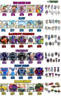 ZESTAW OPŁATEK NA TORT 20CM + TOPPERY PAPIEROWE - NINJAGO + IMIĘ 15CM 18
