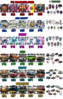 ZESTAW OPŁATEK NA TORT 20CM + TOPPERY PAPIEROWE - NINJAGO + IMIĘ 15CM 18