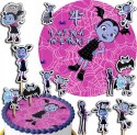 ZESTAW OPŁATEK NA TORT 20CM + TOPPERY PAPIEROWE - VAMPIRINA 15CM 18CM