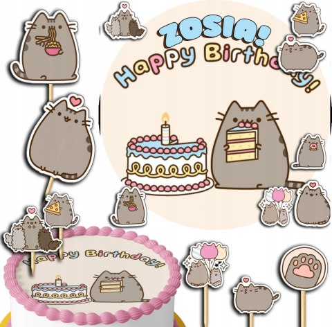 ZESTAW OPŁATEK NA TORT 30CM + TOPPERY PAPIEROWE - KOTEK + IMIĘ 24CM 26CM ZESTAW OPŁATEK NA TORT 30CM + TOPPERY PAPIEROWE - KOTEK + IMIĘ 24CM 26CM