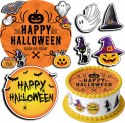 ZESTAW OPŁATEK NA TORT 30CM + 17 POSTACI - HALLOWEEN + IMIĘ 24CM 26CM