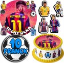ZESTAW OPŁATEK NA TORT 30CM + 17 POSTACI - NEYMAR PIŁKA + IMIĘ 24CM 26CM