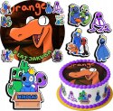 ZESTAW OPŁATEK NA TORT 30CM + 17 POSTACI - RAINBOW FRIENDS + IMIĘ 24CM 26CM