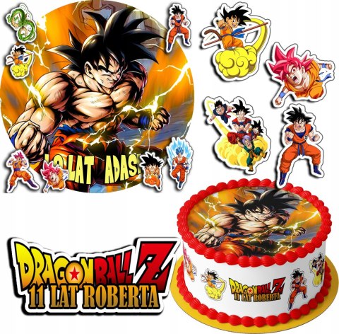 ZESTAW OPŁATEK NA TORT 30CM + 17 POSTACI - DRAGON BALL + IMIĘ 24CM 26CM ZESTAW OPŁATEK NA TORT 30CM + 17 POSTACI - DRAGON BALL + IMIĘ 24CM 26CM