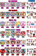 ZESTAW OPŁATEK NA TORT 30CM + 17 POSTACI - LITTLE PONY + IMIĘ 24CM 26CM