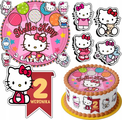 ZESTAW OPŁATEK NA TORT 30CM + 17 POSTACI - KOTEK HELLO + IMIĘ 24CM 26CM ZESTAW OPŁATEK NA TORT 30CM + 17 POSTACI - KOTEK HELLO + IMIĘ 24CM 26CM