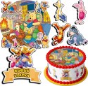 ZESTAW OPŁATEK NA TORT 30CM + 17 POSTACI - KUBUŚ PUCHATEK + IMIĘ 24CM 26CM