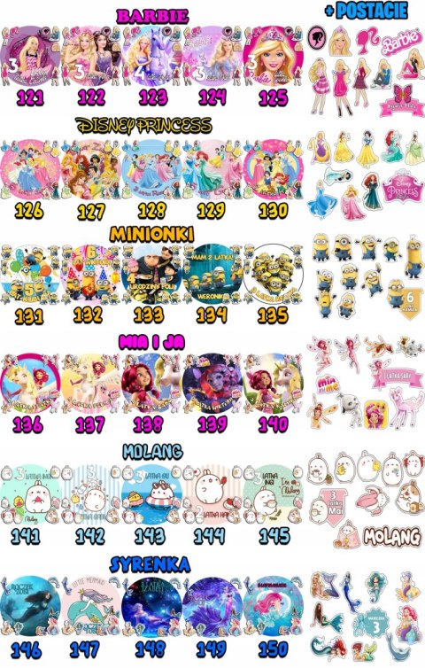 ZESTAW OPŁATEK NA TORT 30CM + 17 POSTACI - MYSZKA MIKI MINI + IMIĘ 24CM 26 ZESTAW OPŁATEK NA TORT 30CM + 17 POSTACI - MYSZKA MIKI MINI + IMIĘ 24CM 26