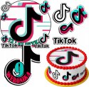 ZESTAW OPŁATEK NA TORT 20CM + 17 POSTACI - TIKK-TOOKK + IMIĘ 15CM 18CM
