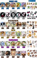 ZESTAW OPŁATEK NA TORT 20CM + 17 POSTACI - HELLO KITTTTY + IMIĘ 15CM 18CM