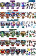 ZESTAW OPŁATEK NA TORT 20CM + 17 POSTACI - VAMPIRINA + IMIĘ 15CM 18CM