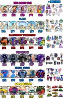 ZESTAW OPŁATEK NA TORT 20CM + 17 POSTACI - VAMPIRINA + IMIĘ 15CM 18CM