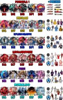ZESTAW OPŁATEK NA TORT 20CM + 17 POSTACI - VAMPIRINA + IMIĘ 15CM 18CM