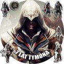 OPŁATEK NA TORT 30CM - ASSASSIN GRY GRA + IMIĘ + GRATIS! 24CM 26CM