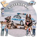OPŁATEK NA TORT 30CM - POLICJA POLICJANT + IMIĘ + GRATIS! 24CM 26CM