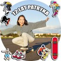 OPŁATEK NA TORT 30CM - DESKOROLKI DESKA ROLKI + IMIĘ + GRATIS! 24CM 26CM