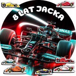 OPŁATEK NA TORT 30CM - F1 FORMUŁA 1 + IMIĘ + GRATIS! 24CM 26CM