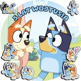 OPŁATEK NA TORT 30CM - BLUEY BINGO BLU BLUE + IMIĘ + GRATIS! 24CM 26CM