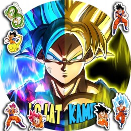 OPŁATEK NA TORT 30CM - DRAGON BALL ANIME + IMIĘ + GRATIS! 24CM 26CM