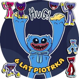 OPŁATEK NA TORT 30CM - HUGGY WUGGY GRY BAJKI + IMIĘ + GRATIS! 24CM 26CM